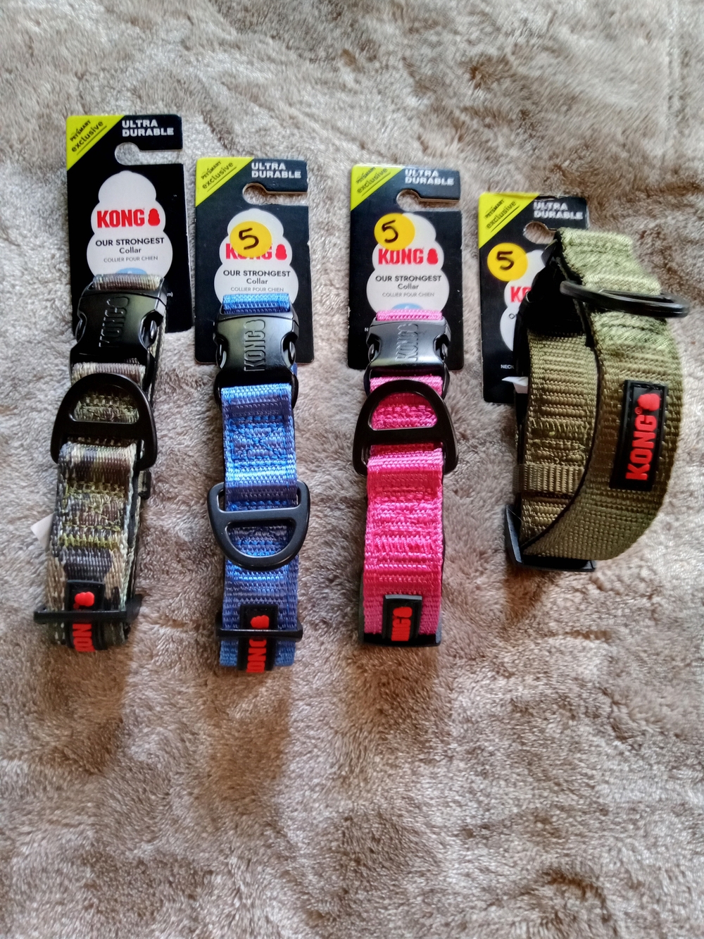 NWT • KONG Ultra Durable Dog Collar (Size SMALL • Assortment of Colors)